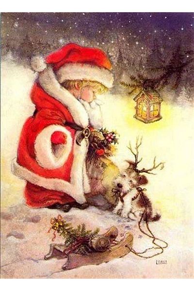MARCEL SANAT Little Santa Claus Diamond Mosaic Painting 40x55 cm