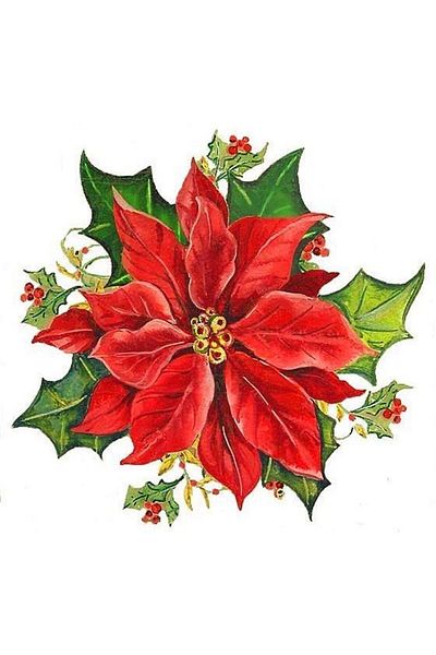 Marcel Kristal Tablo Christmas Ornament Flower Diamond Mosaic Painting 36x33 cm