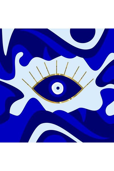 MARCEL SANAT Evil Eye Bead Art Diamond Mosaic Painting 55x55 Cm