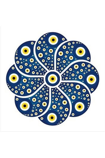 Marcel Kristal Tablo Επιτραπέζιο μωσαϊκό με διαμάντια Evil Eye Bead 30x30cm