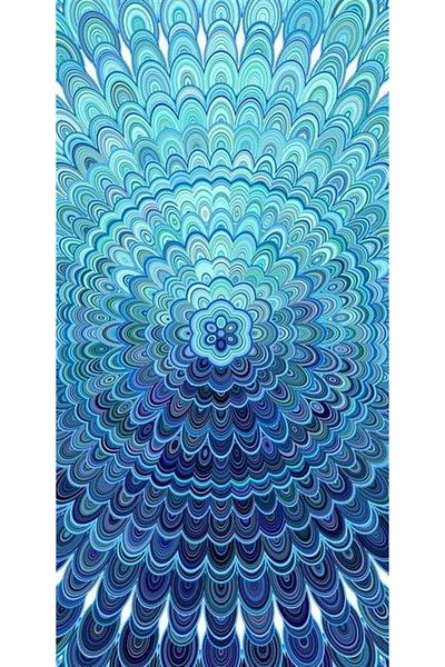 Marcel Kristal Tablo Μπλε μοτίβο Marcel Art Diamond Μωσαϊκό Πίνακας 53x104cm