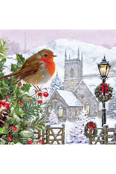 MARCEL SANAT Snow and Bird Diamond Mosaic Painting 53x53cm