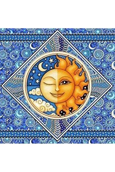 Marcel Kristal Tablo Night And Day Pattern Marcel Art Diamond Mosaic Painting 51x51cm