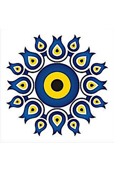 Marcel Kristal Tablo Επιτραπέζιο μωσαϊκό με διαμάντια Evil Eye Bead 30x30