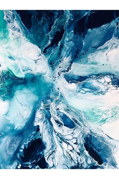 MARCEL SANAT Blue Pattern Diamond Mosaic Painting 48x66