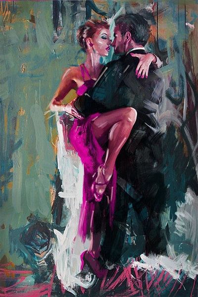 MARCEL SANAT 41x61cm Diamond Mosaic Love and Dance Painting