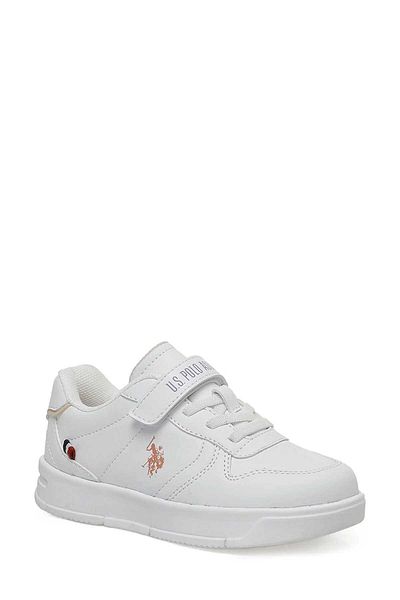 U.S. Polo Assn. Adidași ANDREI JR 3PR WHITE GIRL-Salmon Alb