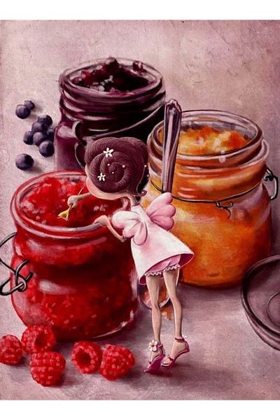 Marcel Kristal Tablo Jam Love Marcel Art Diamond Mosaic Painting 56x74cm