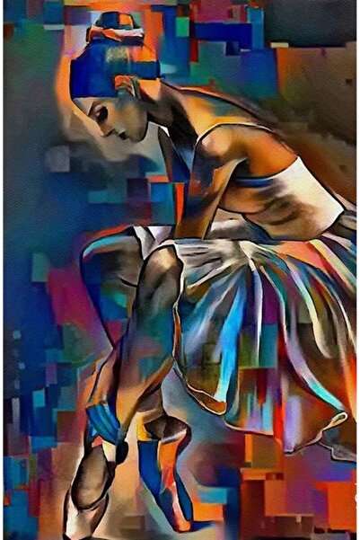 Marcel Kristal Tablo Balerin Marcel Sanat Elmas Mozaik Tablo 46x71cm