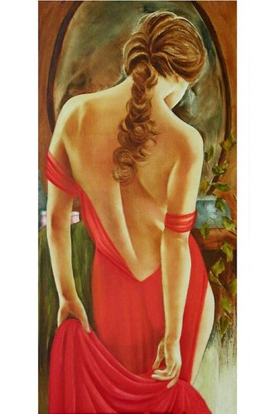 dialands Women in Red Dress