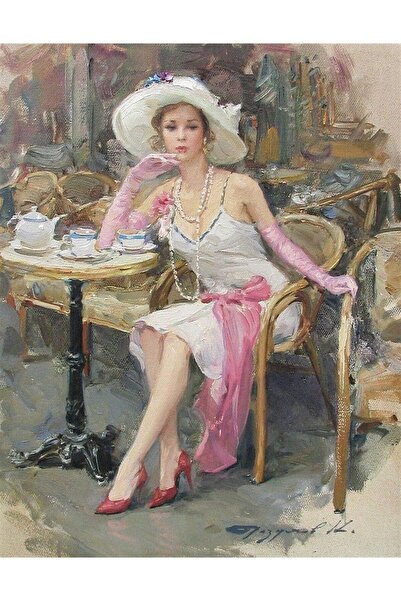 MARCEL SANAT لوحة فسيفساء ماسية للنساء ريترو مقاس 51 × 64 سم