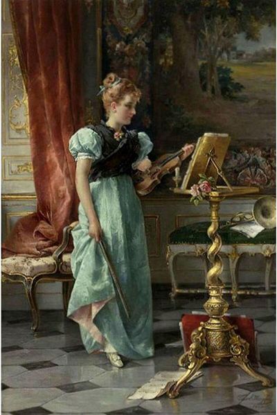 dialands VIOLIN PLAY WOMEN-40X60CM-DM086