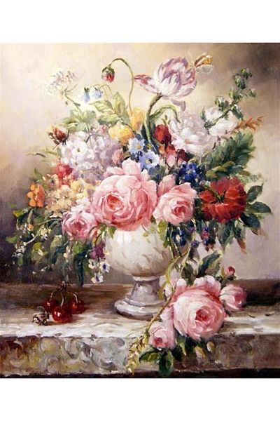 MARCEL SANAT Colorful Flowers Marcel Art Diamond Mosaic Painting 61x74cm