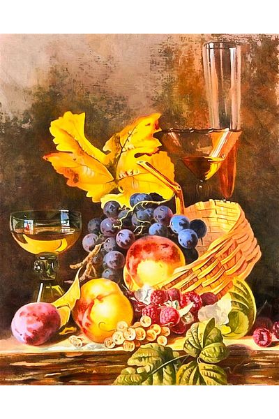 Marcel Kristal Tablo Fruits Marcel Art Diamond Mosaic Painting 56x71cm