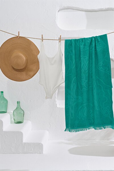 Homelover 100% βαμβακερό Peshtemal Tassel Detail Πετσέτα θαλάσσης Shell 70x150