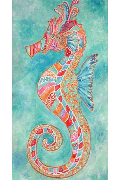 Marcel Kristal Tablo Μωσαϊκό ζωγραφικής Seahorse Marcel Art Diamond 41x76cm