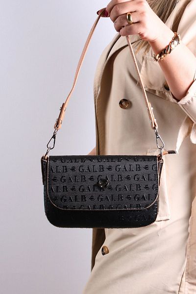 GALB LEATHER New Trend - Geantă de umăr elegantă pentru femei de mărime medie cu 2 bretele 23cm-14cm 4090