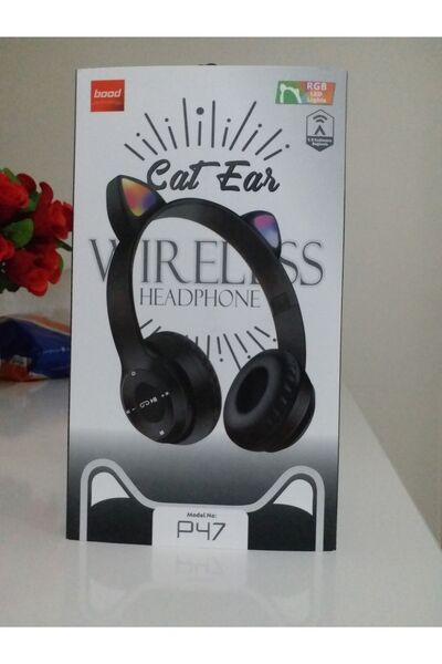 Bood Cat Acar Led Işıklı Kablosuz Kulaklık
