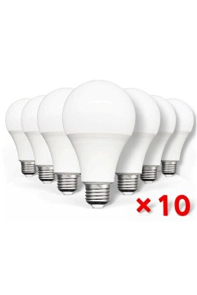 Genel Markalar Led Ampul Günışığı Renk 9 Watt Tasarruflu 10 Lu Paket