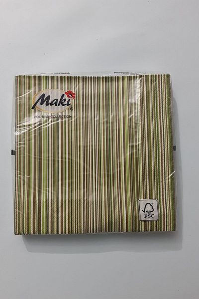 Maki Patterned Paper Napkin 3 Layer 33x33 Cm 20 Pack