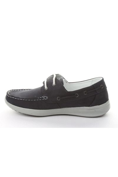 Scooter Leather Navy Blue Men's Shoes M1090NL