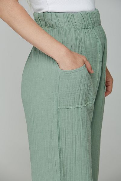 Motherway Muslin Colored Maternity Elastic Trousers