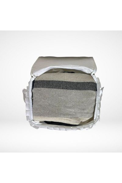 Sertil 4-Piece Embroidered Small Chest Type Satin Storage Bag