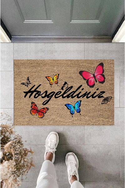 Pazarova الطباعة الرقمية الحديثة ممسحة ترحيب الفراشة تحت عنوان