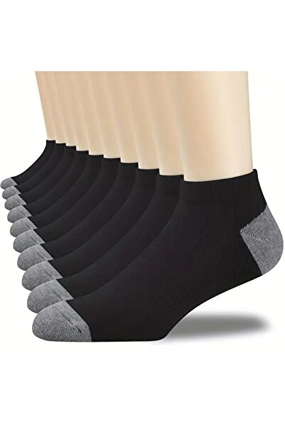 çorapmanya 5 Çift Erkek Pamuklu Çok Renkli Rahat Nefes Patik Çorabı