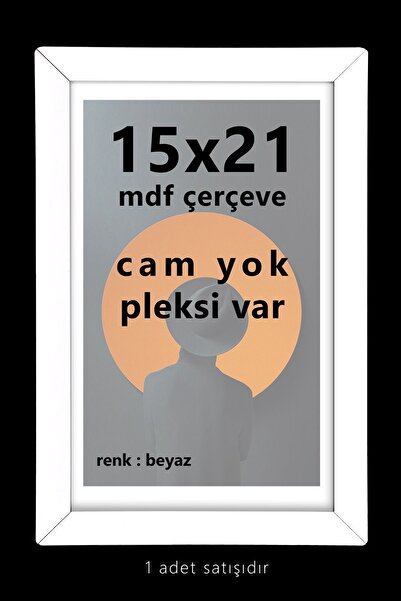 Bytwo 15x21 Frame - White A5 Frame - MDF Frame (Both horizontal and vertical)