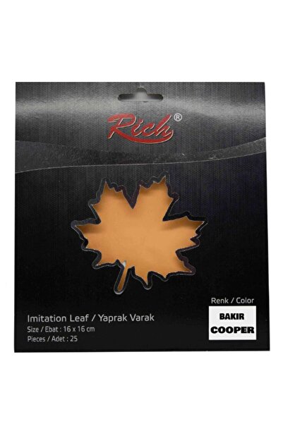 Rich Leaf Foil 25 Sheets Copper Color Ypv-025-003 16x16 cm