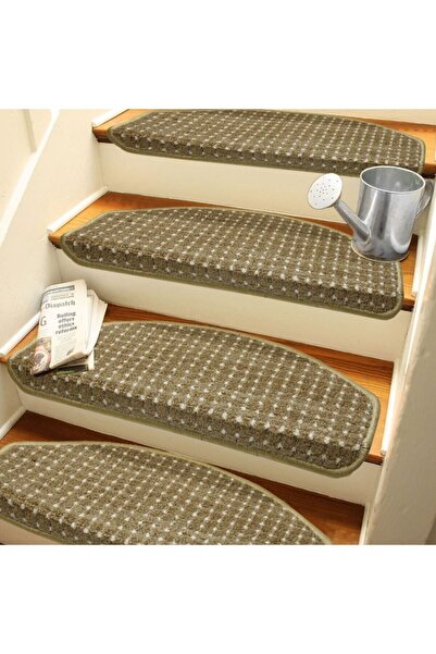 Stepmat Desenli Kendinden Yapışkanlı Merdiven Basamak Paspası / Halısı