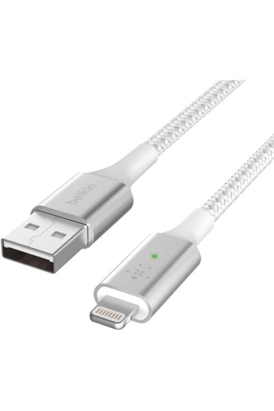 Belkin Smart Led Örgülü Lightning Kablo - 1.2m