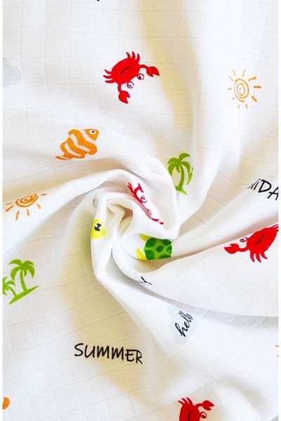 ElizeBaby Muslin Baby Blanket 85 cm X 90 cm Nursing Cover Swaddle - Stroller Cover