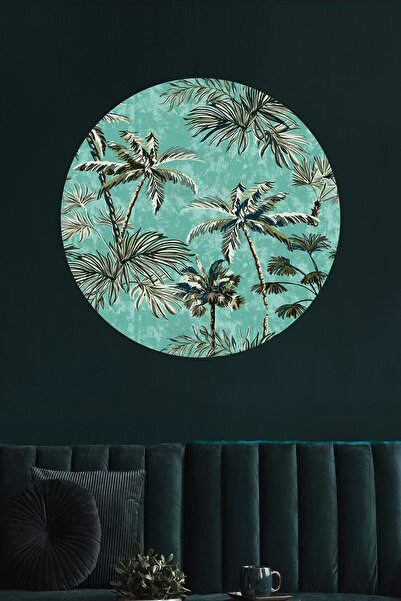 KanvasSepeti ملصق جداري على شكل قماش سميك ذاتي اللصق مزخرف بفن بوهيمي تجريدي