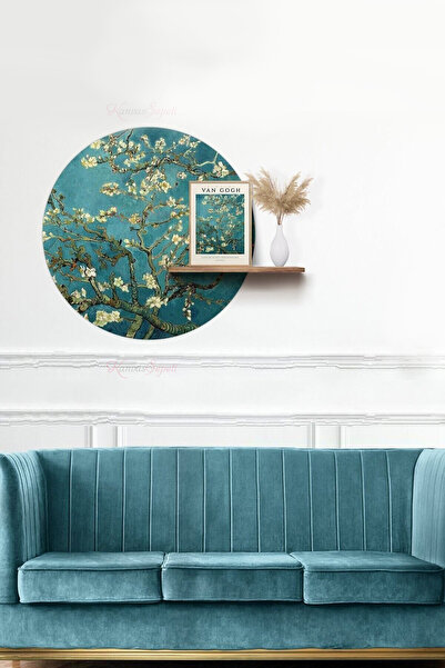 KanvasSepeti ملصق جداري على شكل قماش سميك ذاتي اللصق مزخرف بفن بوهيمي تجريدي