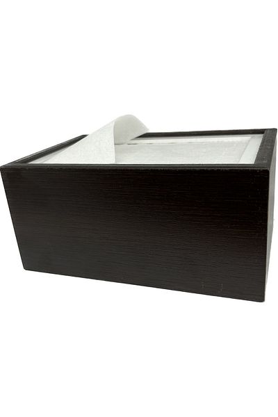 Mimoza Wooden Desktop Horizontal Napkin Holder 6 Pieces Restaurant Dispenser Wenge
