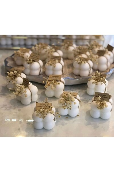 madampera Paye Süslemeli Bubble Mum Söz Nişan Nikah Kına Düğün Baby Shower Sü...