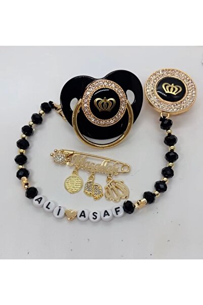 Bygulsahozdemir Zirkon Taş Üçlü Emzik Seti