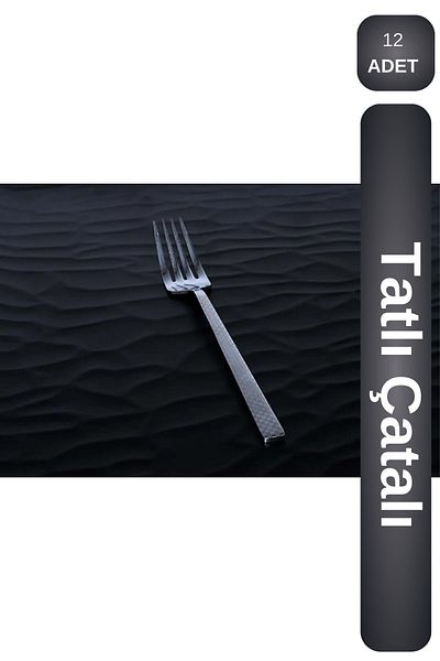 Viyalente Set of 12 Stainless Narcissus Dessert Forks