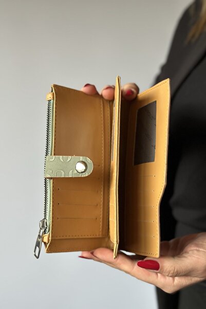 Just Polo Large Size Horizontal Model Women's Wallet with Zipper and Cover, Suitable for Daily Use 1001 green