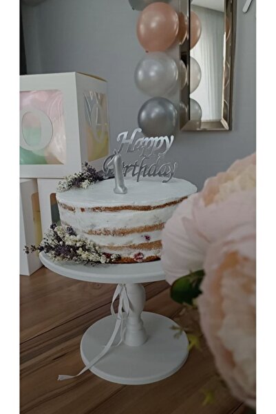 bizizmoda Cake Presentation Plate Serving Stand Wooden Birthday Cake Cupcake Stand