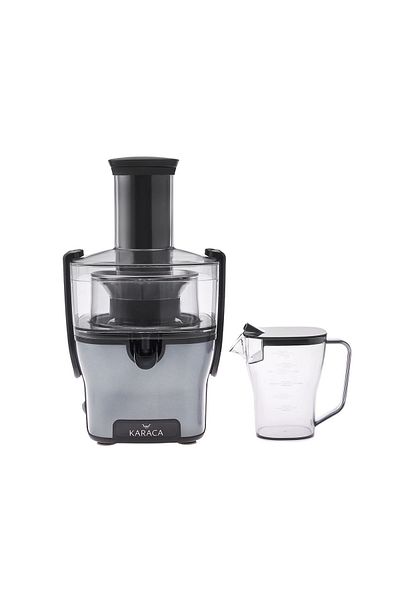 Karaca Zirconium blade Stainless Steel Filter and Groove Maxfit Solid Juicer Steel Anthracite