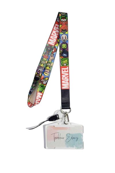 neptünstore Suport pentru card de identitate Super Heroes, curea pentru cardu...