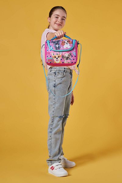 Coral High Cutie de prânz termică cu model de câine roz pentru copii 11750