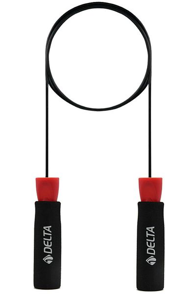 Delta Deluxe Ball Bearing Adjustable Jump Rope with Sponge Handles