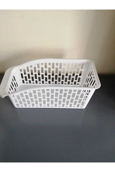 Organizer 6 Pieces White Bathroom Cabinet - Refrigerator Basket, Organizer