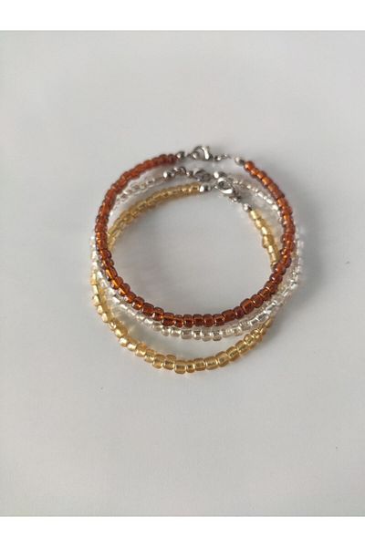 HANIMKIZ Set of 3 Sand Bead Bracelets