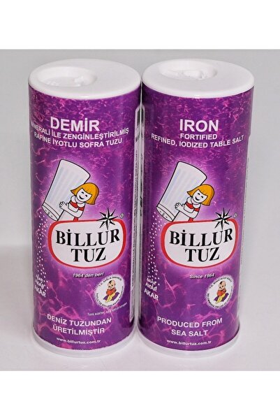 Billur Tuz Billur Demir Mineralli Tuz 500gr 2 Li Set