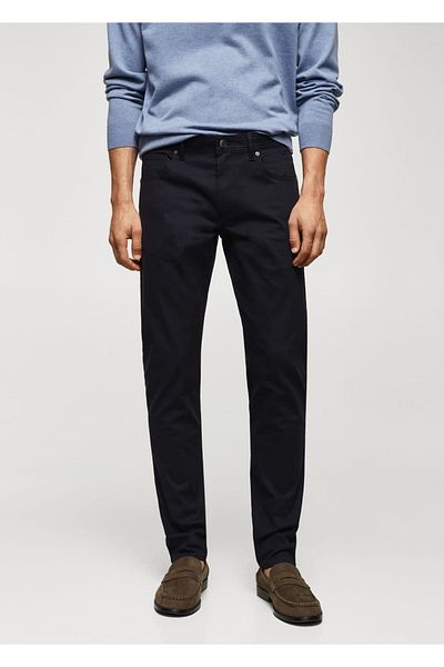MANGO Man Serj cotton trousers with a slim fit